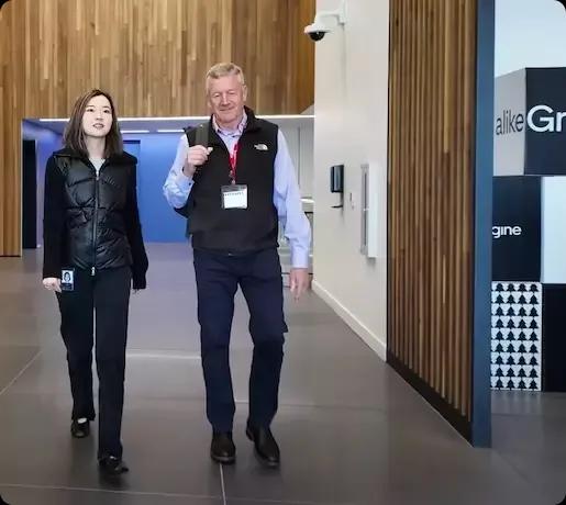 Image of the finance leaders at Uber, a Kyriba customer, walking together