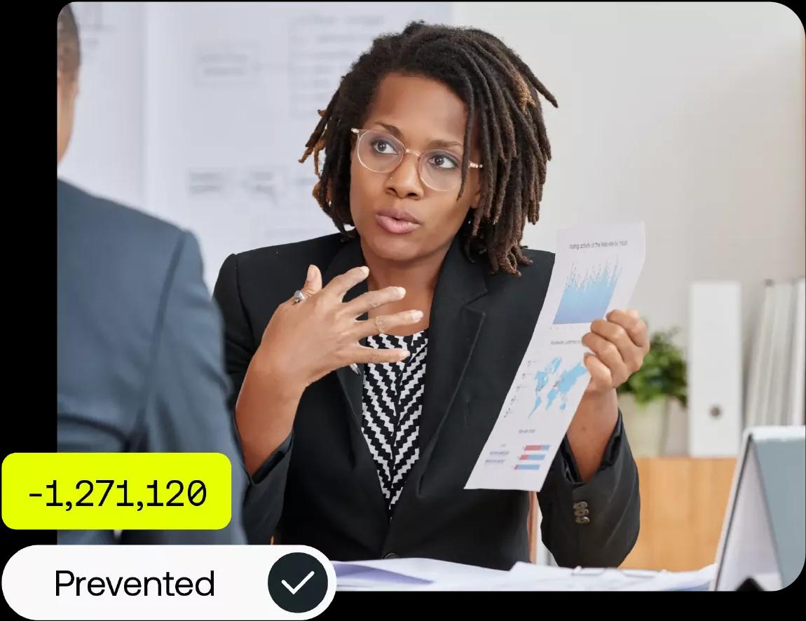 Image of a CFO holding a meeting