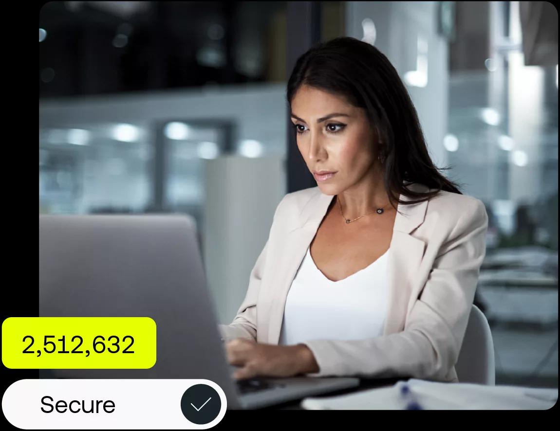 Image of a CFO using Kyriba to secure payments and reduce payment fraud