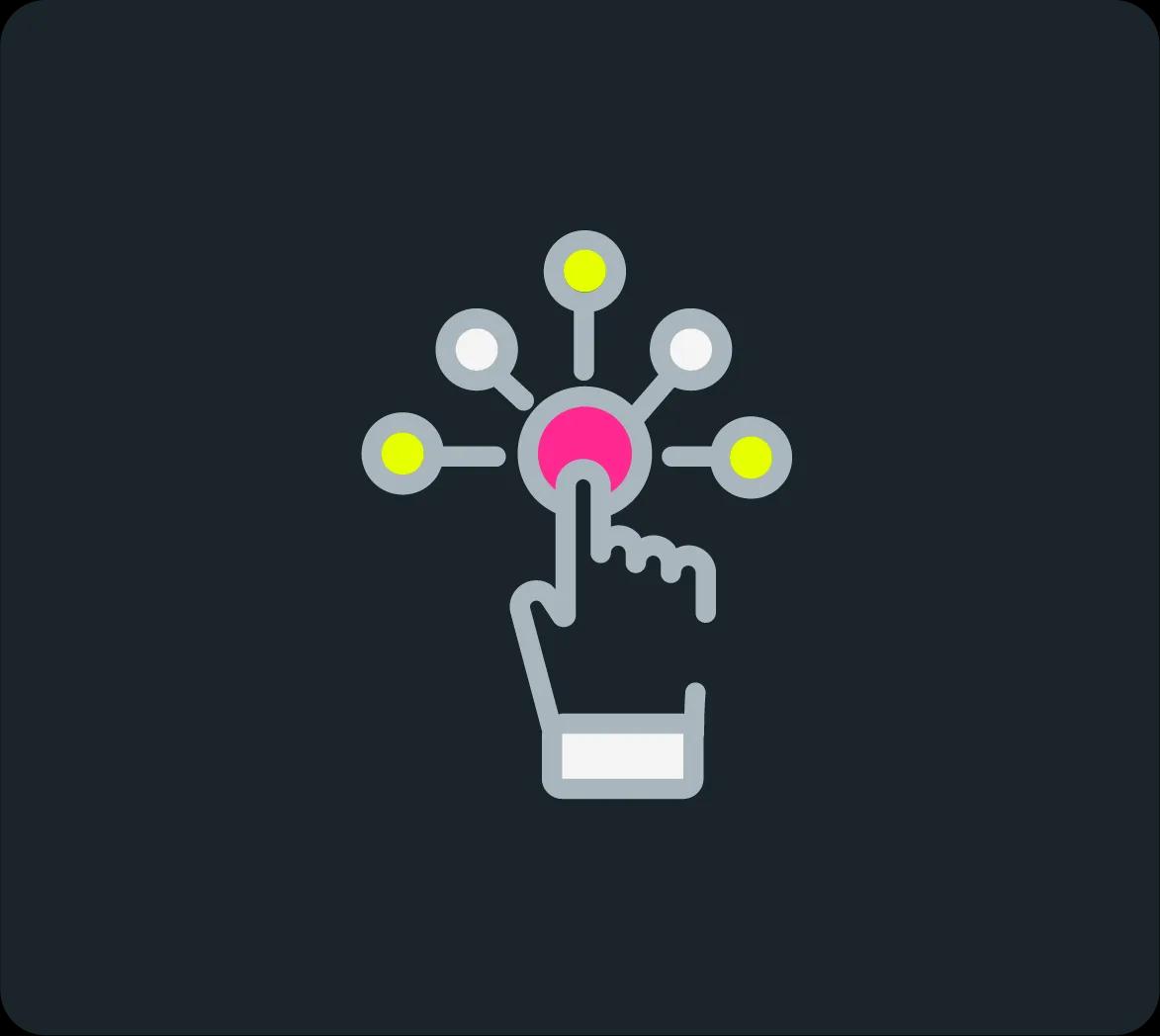 Icon illustrating how Kyriba connects customers existing ecosystem without one-off tooling to keep workflows consistent